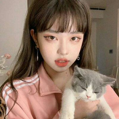 ins微信眼睛气质卡通女生头像图片