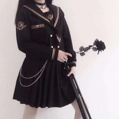 高清单人多张的jk闺蜜丧气的二次元女生头像图片