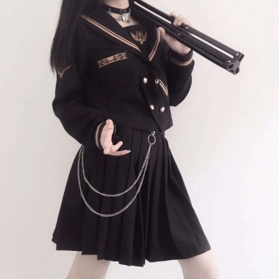 高清单人多张的jk闺蜜丧气的二次元女生头像图片