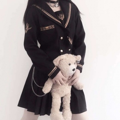 高清单人多张的jk闺蜜丧气的二次元女生头像图片