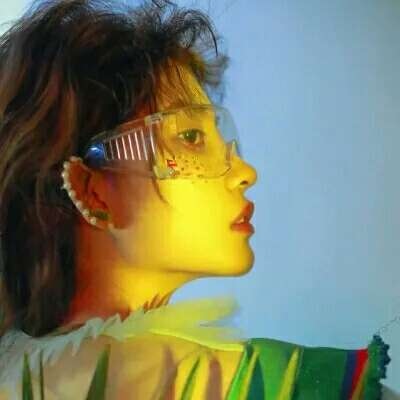 高清头像黑白简约女生二次元图片
