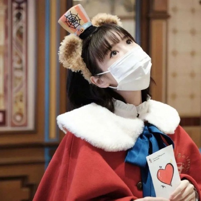高清真人好看超仙头像女生半脸暗黑系头像图片