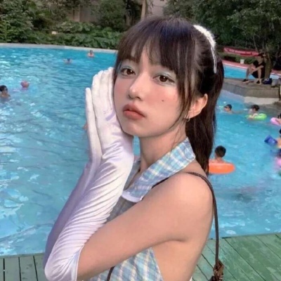 高清真人好看超仙头像女生半脸暗黑系头像图片
