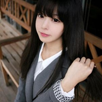 中长发发型的时尚女生头像 亮丽气质的女孩图片