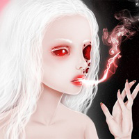 诡异恐怖的卡通女生头像 另类重口味鬼头像（胆小勿点）