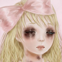 诡异恐怖的卡通女生头像 另类重口味鬼头像（胆小勿点）