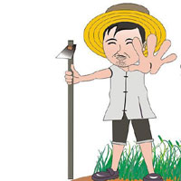 卡通农民头像大全 农民头像简笔画图片 农民伯伯卡通头像