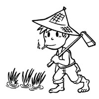 卡通农民头像大全 农民头像简笔画图片 农民伯伯卡通头像