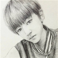 王俊凯素描头像大全 素描画像 简笔画素描