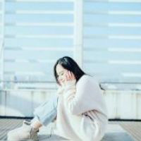 小清新女生头像蓝色系 蓝色背景图片女头图片