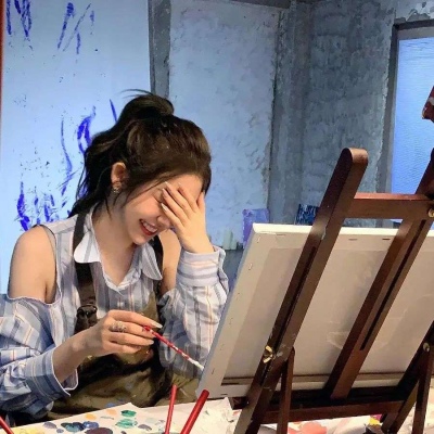 高清好看的2021戴口罩背影头像女生头像图片