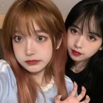 2021年最火的闺蜜可爱的戴眼镜动漫女生头像卡通图片图片