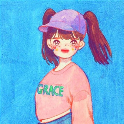 古装手绘背影头像女生图片