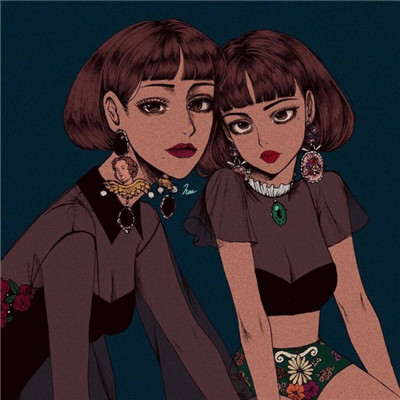 头像女生闺蜜一人一张图片
