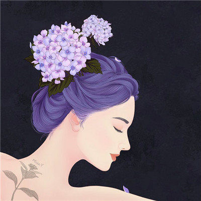 qq头像大全黑白女生图片