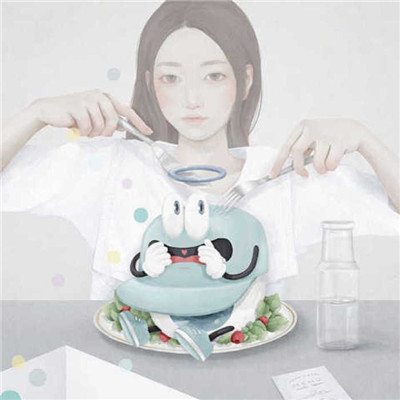 qq头像大全黑白女生图片