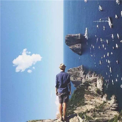 微信紫色男生头像图片