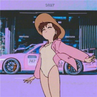 qq头像女生染发彩色图片