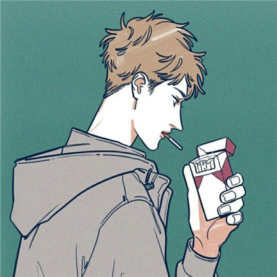 二次元动漫男生唯美黑白头像背影头像图片