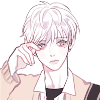 二次元动漫男生唯美黑白头像背影头像图片