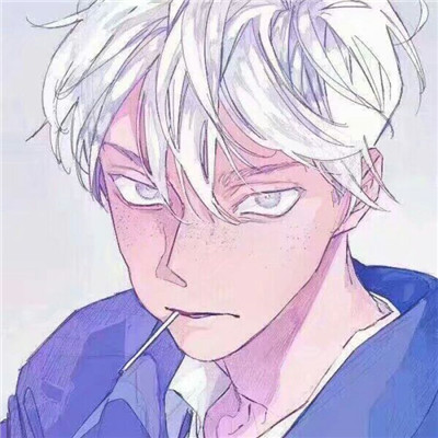 二次元动漫男生唯美黑白头像背影头像图片
