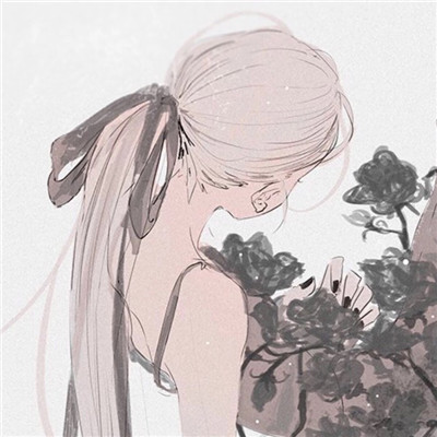 qq头像女生手捧玫瑰花图片