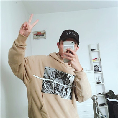 男生手绘简约头像线条图片