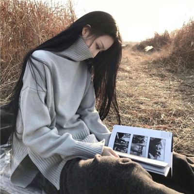 气质女生侧脸背影头像图片