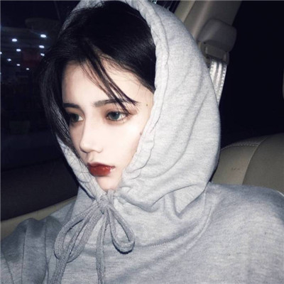 气质女生侧脸背影头像图片
