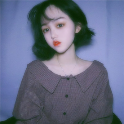 qq头像女生黑白影子图片