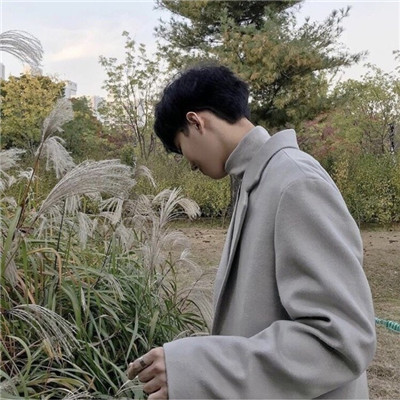 2018快手头像男生独自看花的头像图片