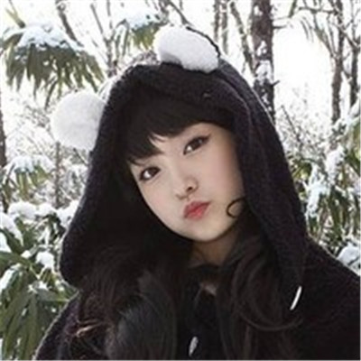 qq女生头像绿色侧面图片