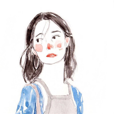 二次元麻花辫女生头像图片