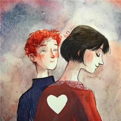 二次元麻花辫女生头像图片