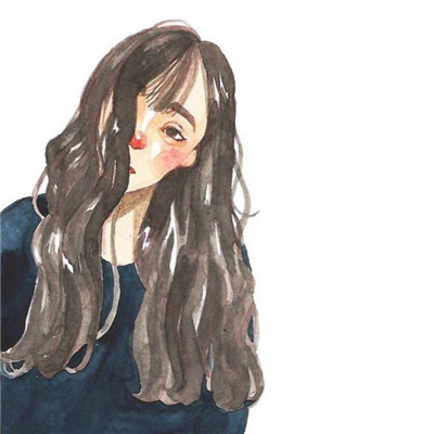 二次元麻花辫女生头像图片