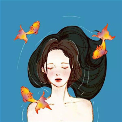 二次元麻花辫女生头像图片