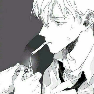 微信头像男沧桑抽烟动漫2018最新男生个人头像扎心动漫版图片