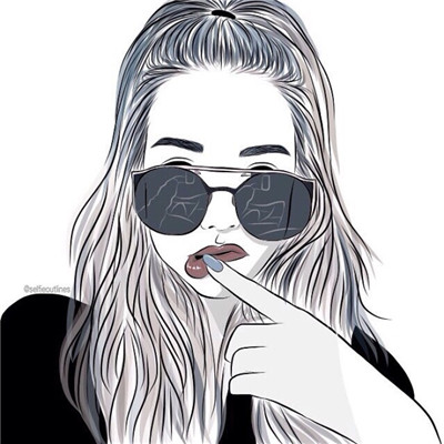 可爱的二次元头像女生图片
