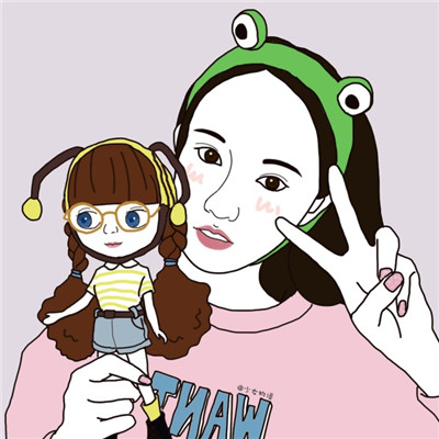 qq女生闺密头像背影图片