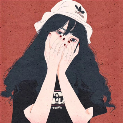 qq女生头像拿着手机图片