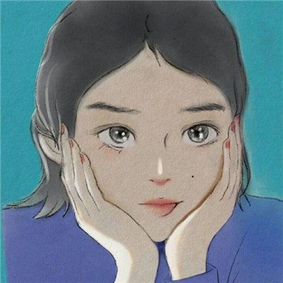 qq女生头像拿着手机图片