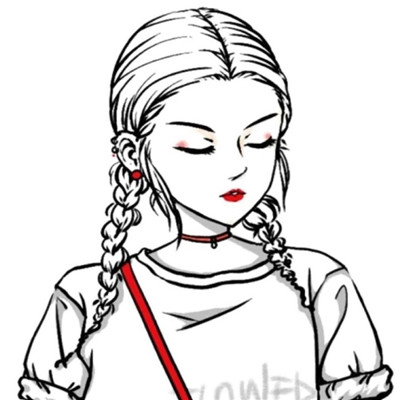 qq女生头像拿着手机图片