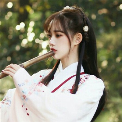 qq头像女生侧影阳光图片