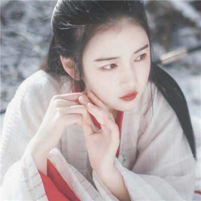 qq头像女生侧影阳光图片