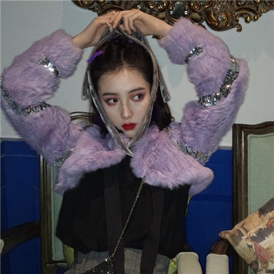 韩国女生卷发唯美头像图片