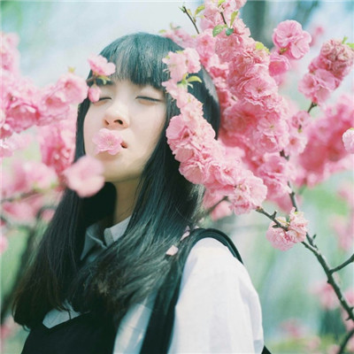 qq头像女生手捧玫瑰花图片