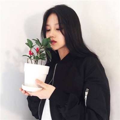 qq头像女生手捧玫瑰花图片