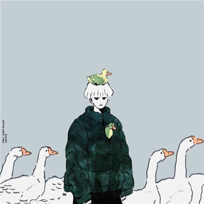 2018男生侧脸粉红头像图片