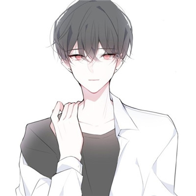 2018男生侧脸粉红头像图片