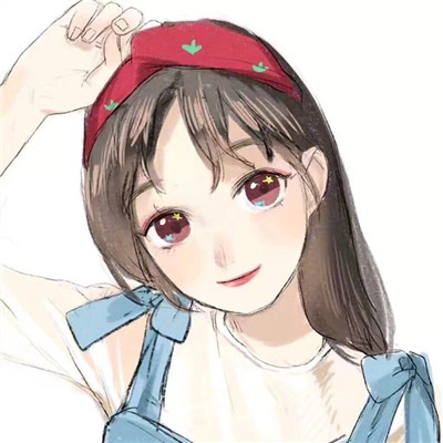 动漫女生头像闺蜜黑白图片
